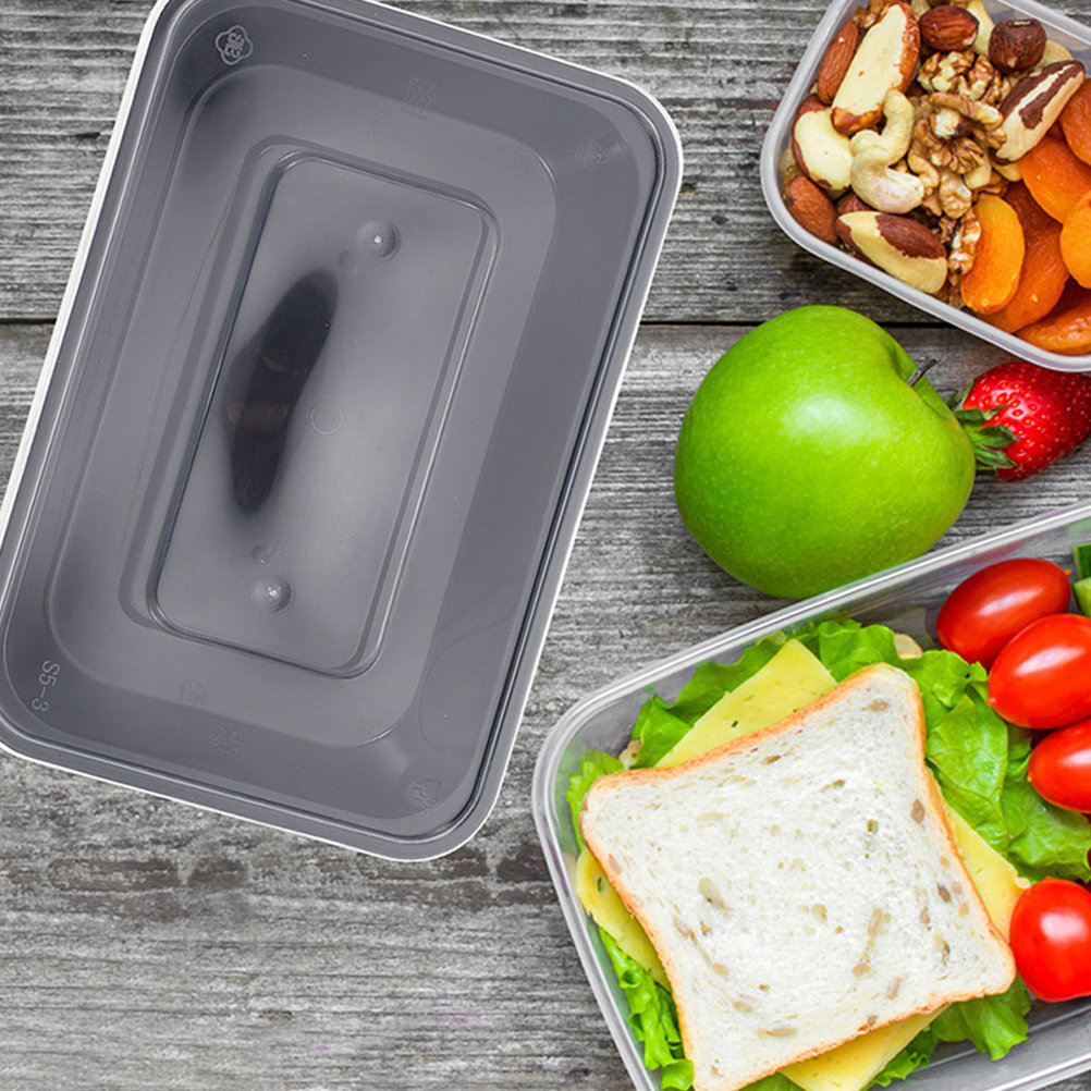 Meal Prep Rice - 50 adet Tek Kullanımlık Dikdörtgen Gıda