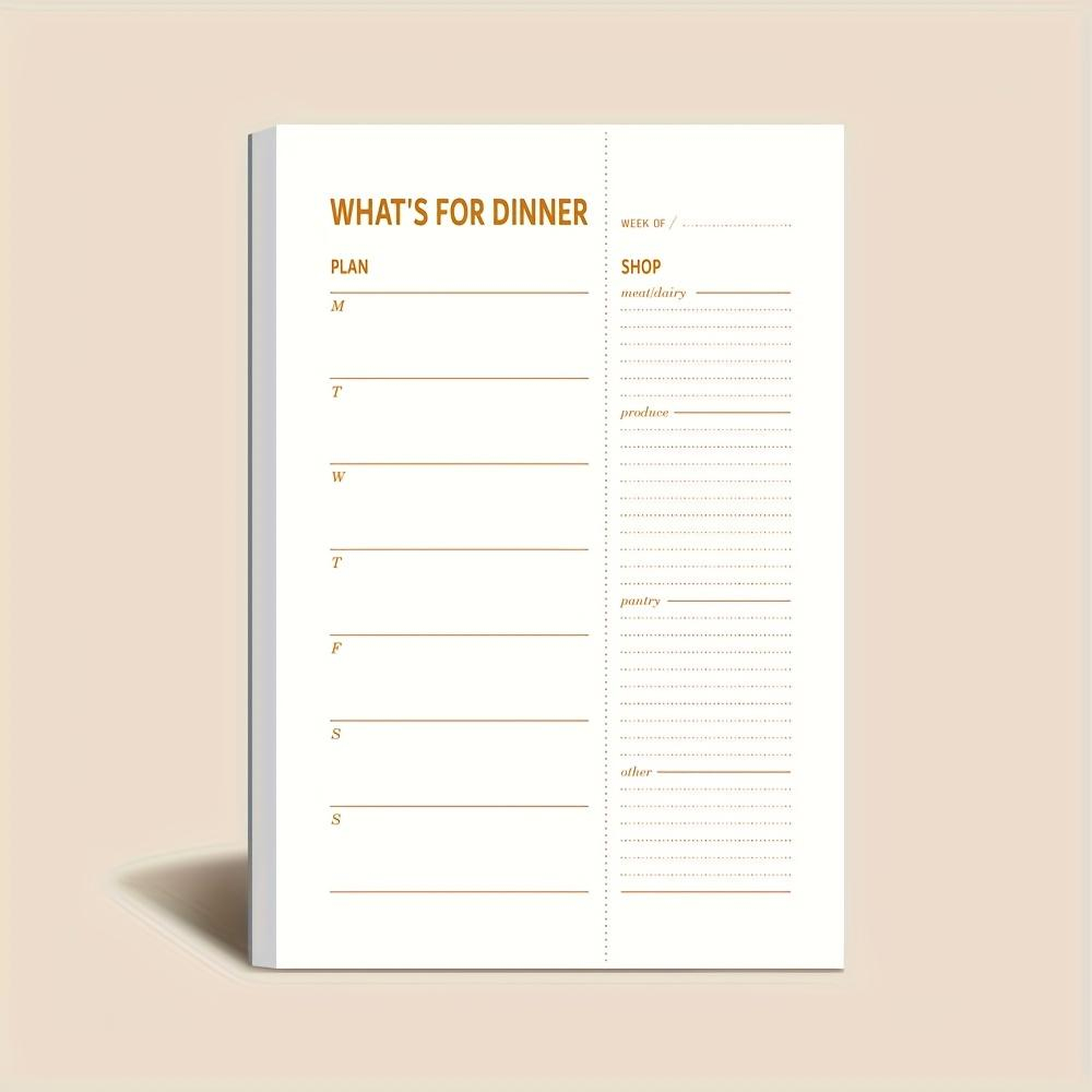 Meal Prep Book - 1 adet Günlük Diyet Planı Defteri,