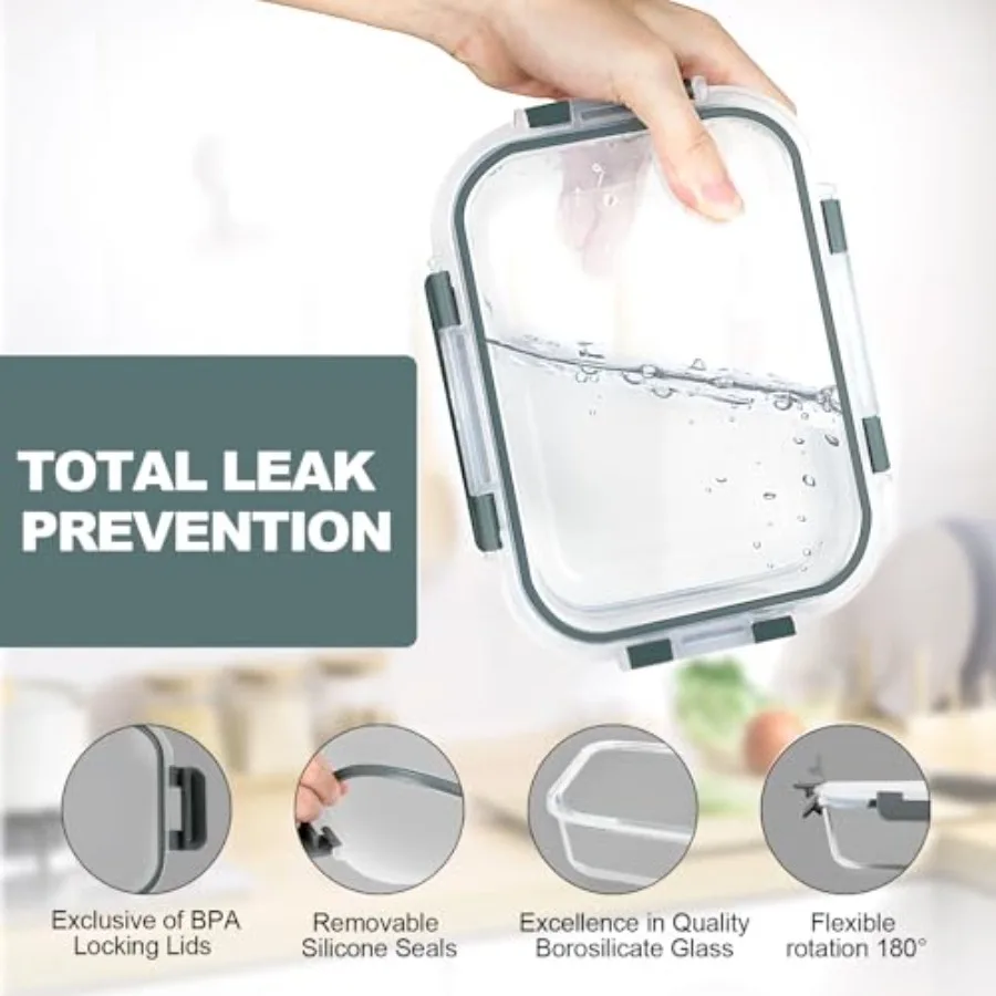 10'lu Paket Cam Yemek Hazırlık - Glass Container Set incelemesi ve fiyatı