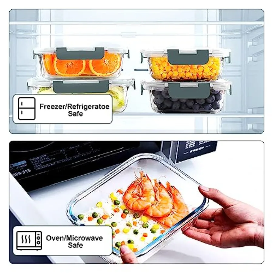 10'lu Paket Cam Yemek Hazırlık - Glass Container Set incelemesi ve fiyatı