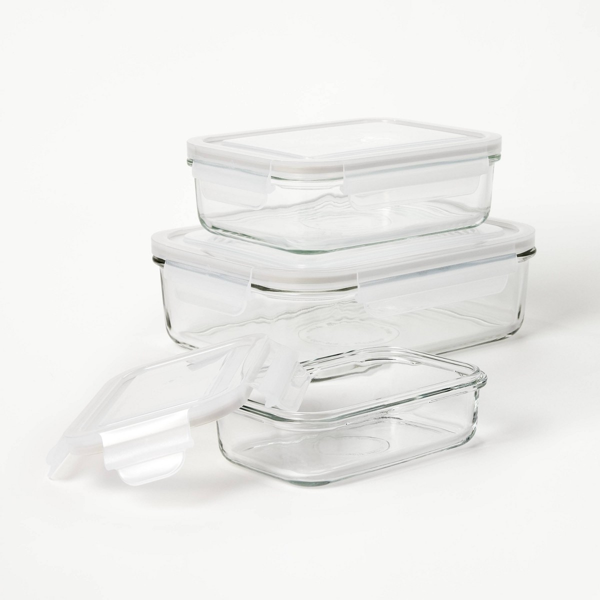 6'lı (3'lü Set) Cam Saklama Ka - Glass Container Set incelemesi ve fiyatı