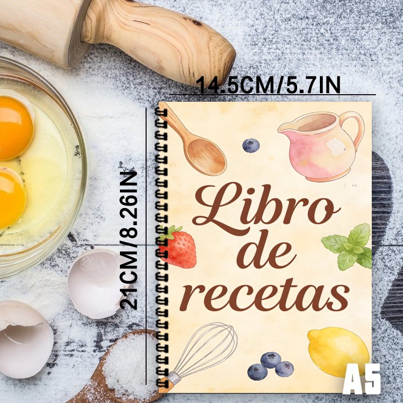 A5 Kağıt İspanyolca Tarif Kita - Meal Prep Book incelemesi ve fiyatı