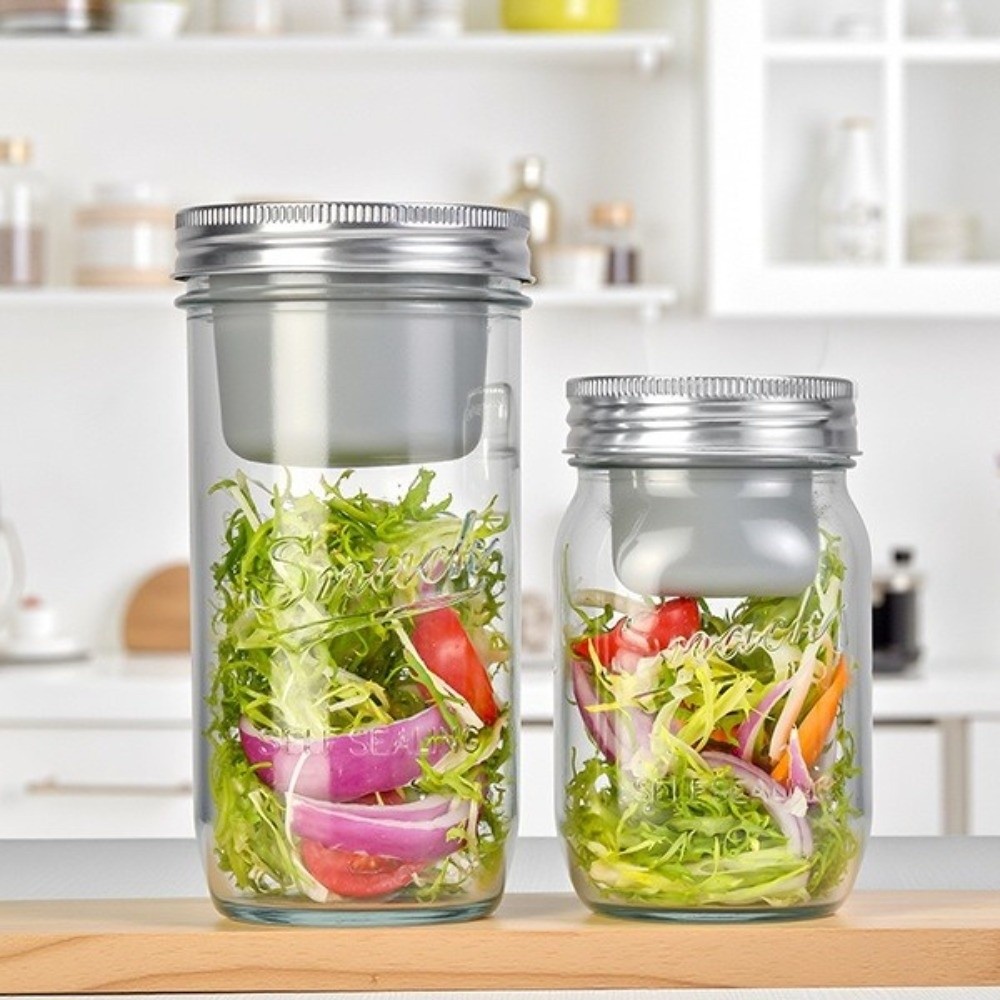 16/24 Oz Salata Cam Kavanozlar - Meal Prep Weekly incelemesi ve fiyatı