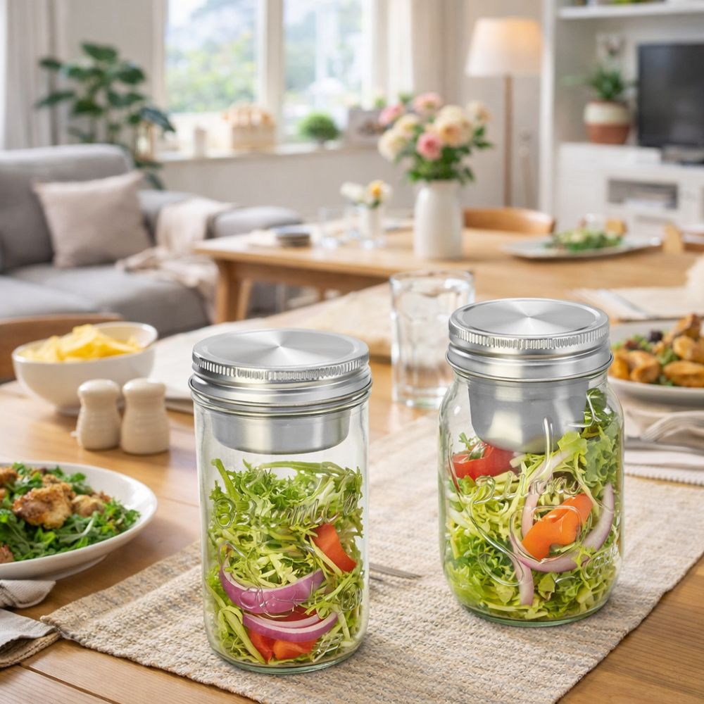 16/24 Oz Salata Cam Kavanozlar - Meal Prep Weekly incelemesi ve fiyatı