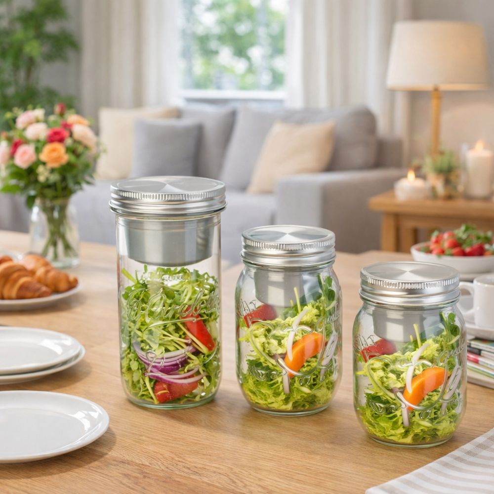 16/24 Oz Salata Cam Kavanozlar - Meal Prep Weekly incelemesi ve fiyatı