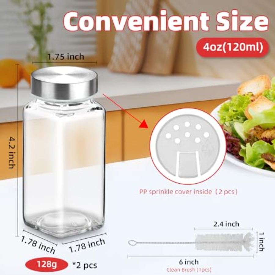 2 Adet 4oz Cam Baharat Kavanoz - Glass Container Set incelemesi ve fiyatı
