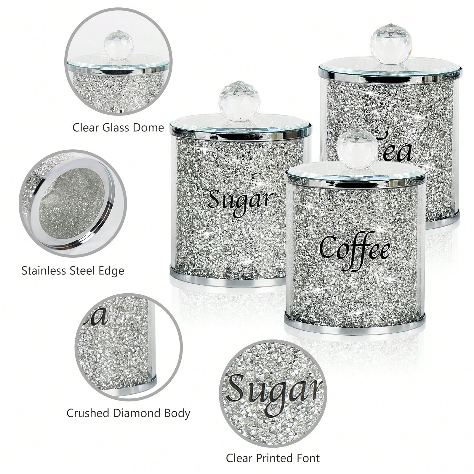 Kahve Şeker Çay Saklama Kabı S - Glass Container Set incelemesi ve fiyatı