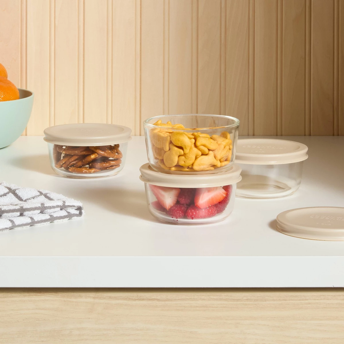 8 Parça (4'lü Set) Yuvarlak Ca - Glass Container Set incelemesi ve fiyatı