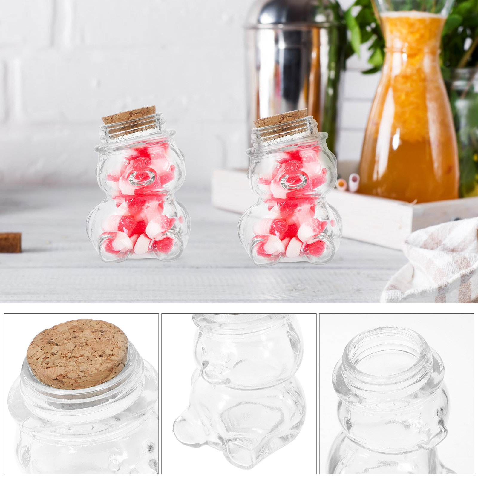 4 adet cam şeker kavanozu seti - Glass Container Set incelemesi ve fiyatı