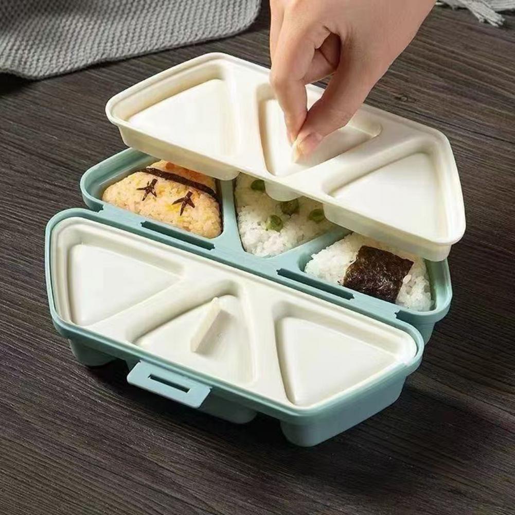 6 Bölmeli Üçgen Onigiri Kalıbı - Meal Prep Rice incelemesi ve fiyatı