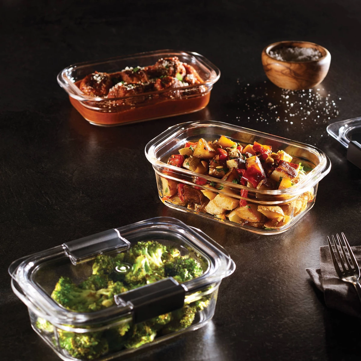 Rubbermaid 6'lı (3'lü Set) Bri - Glass Container Set incelemesi ve fiyatı